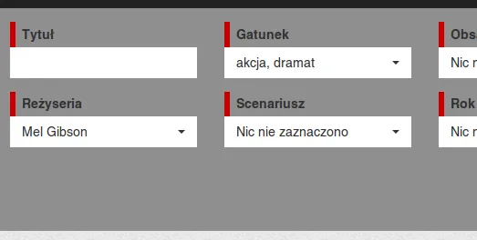Zaawansowana wyszukiwarka filmów